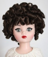 Curly Sue Wig size 8-9, Dark Brown