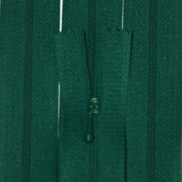 12" Dark Green Zipper