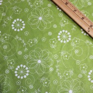Kimberbell Basics Doodles Green Fabric
