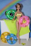 Colorful Swim Ring - 10-12" Dolls, 1:12 scale