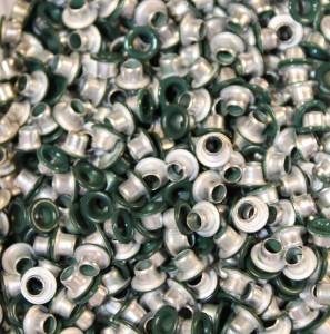 1/8" Forest Green Eyelets