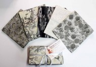 Greys Fat Quarter Fabric Bundle - 5 Prints