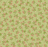 Fabric 1/2 Yard,  Cup of Cheer 10207-G Green by Maywood Studio