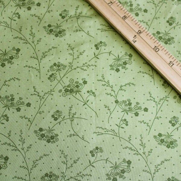 Kimberbell Basics Make A Wish Green Fabric 1/4 yard