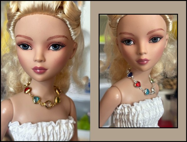 Colorful Heart String Necklace - 16" Dolls