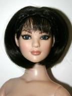 Holly Bob with Braid & Bangs size 7-8, Dark Brown