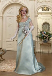 Sage Regency Gown, Gloves & Mask for 16.5" RTB101 Grace Dolls 