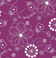 Kimberbell Basics Doodles Purple Fabric