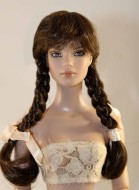 Kathy Dbl Braid Wig  size 4-5, brown