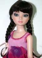 LaBelle, Black Wig with Braids and Bangs, Size 6-7