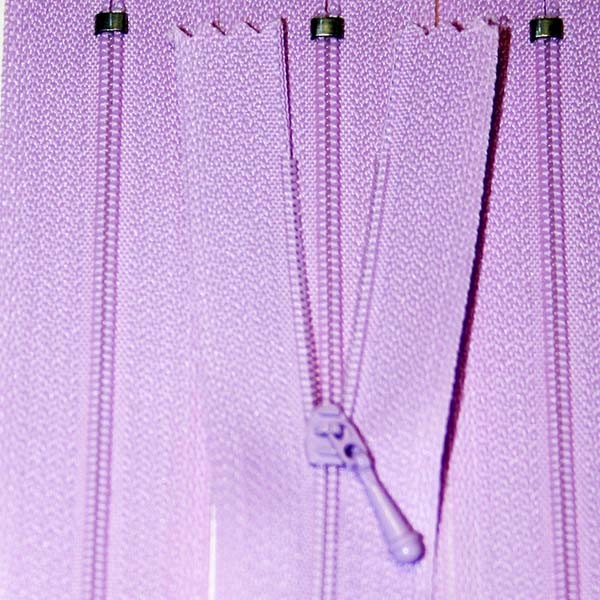 12" Lavender Purple Zipper