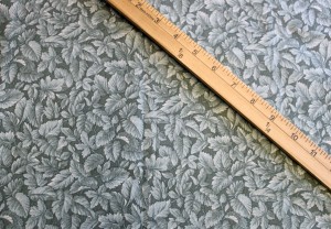 Soft Blue/Green Leaves Fabric