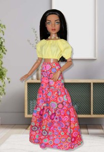 Peasant Top & Palazzo Pants 16" Ellowyne & Friends