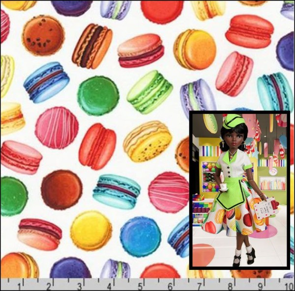 Sweet Tooth Macaroon Fabric by Robert Kaufman