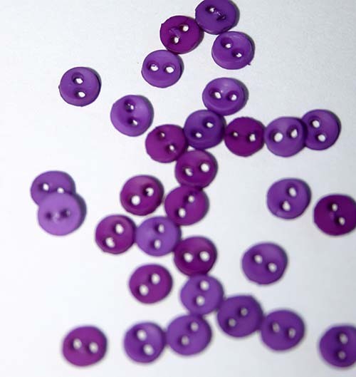 1/8" Micro Mini Purple Buttons