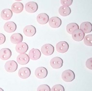 1/8" Micro Mini Baby Pink Round Buttons