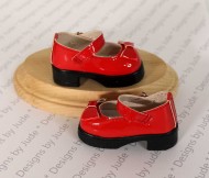 Pretty Janes Red Patent Shoes 63/25mm