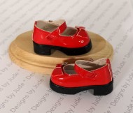 Pretty Janes Red Patent Shoes 63/25mm