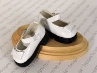 Pretty Janes White Patent Shoes 63/25mm