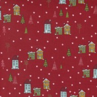 Fabric 1/2 Yard, Snowkissed 55581-12 Red by Sweetwater from Moda Fabrics