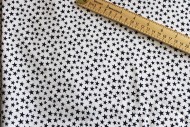 Fabric 1/2 Yard, Patriotic Navy Stars on White, 1/2 Yard