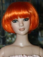 Orange Bob Wig w Bangs size 7-8, Bubbles