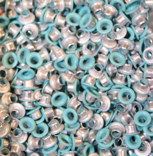 1/8" Pale Turquoise Eyelets