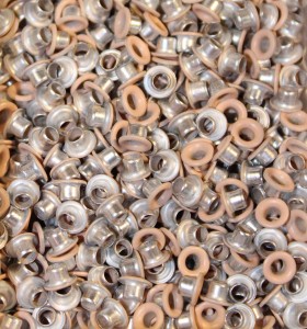 1/8" Pale Peach Eyelets