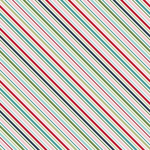 Fabric 1/2 Yard,  Cup of Cheer 10208-RG Stripes by Maywood Studio
