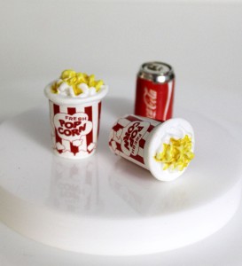 Miniature Bucket of Fresh Popcorn