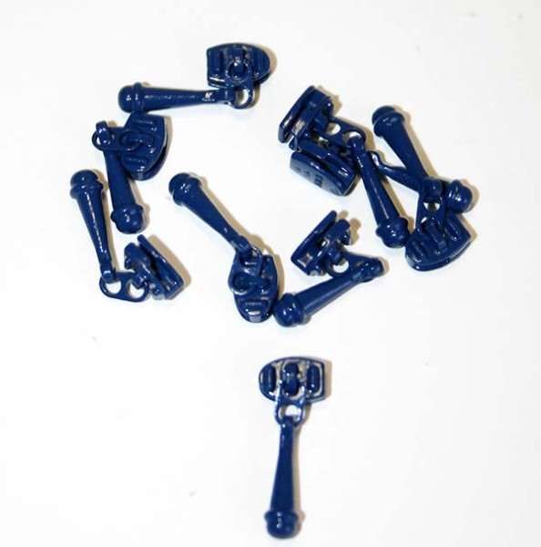 Dark Blue Zipper Pull