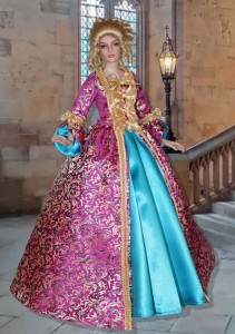 Teal & Gold Regal Court for 16.5" RTB101 Dolls 