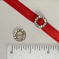 Ultra-small 5mm Round Rhinestone Buckle (2032a)