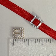 Ultra-small 5mm Square Rhinestone Buckle (2032)