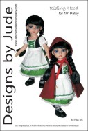 Riding Hood for 10" Patsy & Ann Estelle Printed