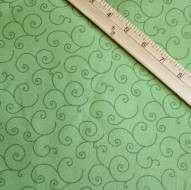 Fabric 1/2 Yard, Kimberbell Basics Scroll Green