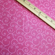 Fabric 1/4 Yard, Kimberbell Basics Scroll Pink