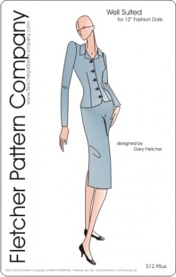 Smartly So Suit for 12" Fashion Dolls Printed Pattern