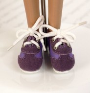 Purple Sneaker Tennis Shoes for 16" Flat Feet Dolls