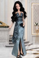 Silk & Lace Soiree Gown for 60cm Smart Doll