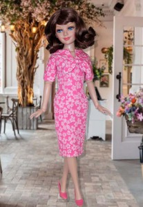 Pink Floral Dress for 16" Ellowyne & Neema Dolls 
