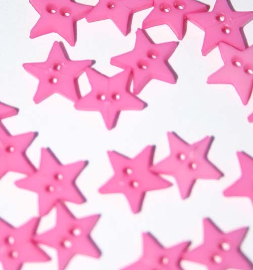 Star shaped buttons