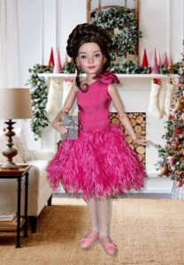 Statement Piece Bright Pink Holiday Dress for Anne
