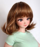 Flippy Wig with Bangs size 8, Strawberry Blonde