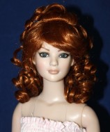 Curly Wig w Bangs size 7, Carrot