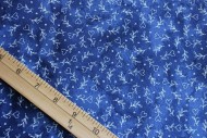 Fabric 1/2 Yard, Summertime Mini Hearts Blue by Robin Kingsley / Maywood