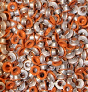 1/8" Tangerine Eyelets