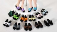 Three Strap High Heel Sandals for 10" Tiny Kitty Dolls