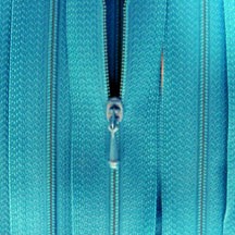 12" Turquoise Zipper