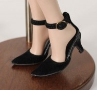 Black Velvet Delightful High Heels 72mm, 22" American Model